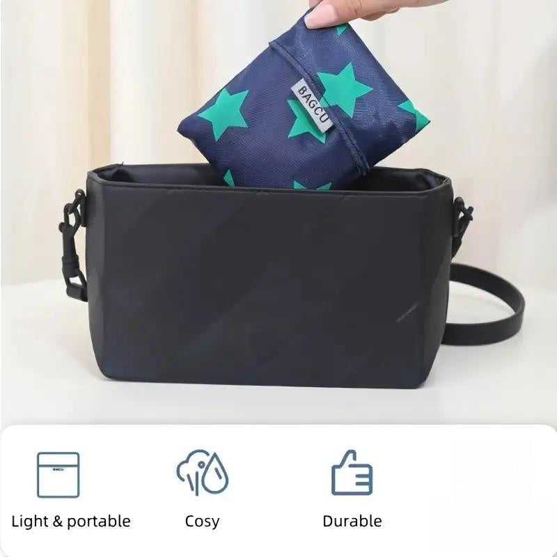 Складная сумка для покупок, прочная сумка из оксфордской ткани, легкая сумка для нен食品овых товаров, прямоугольная сумка для хранения на кухне - 1 шт.