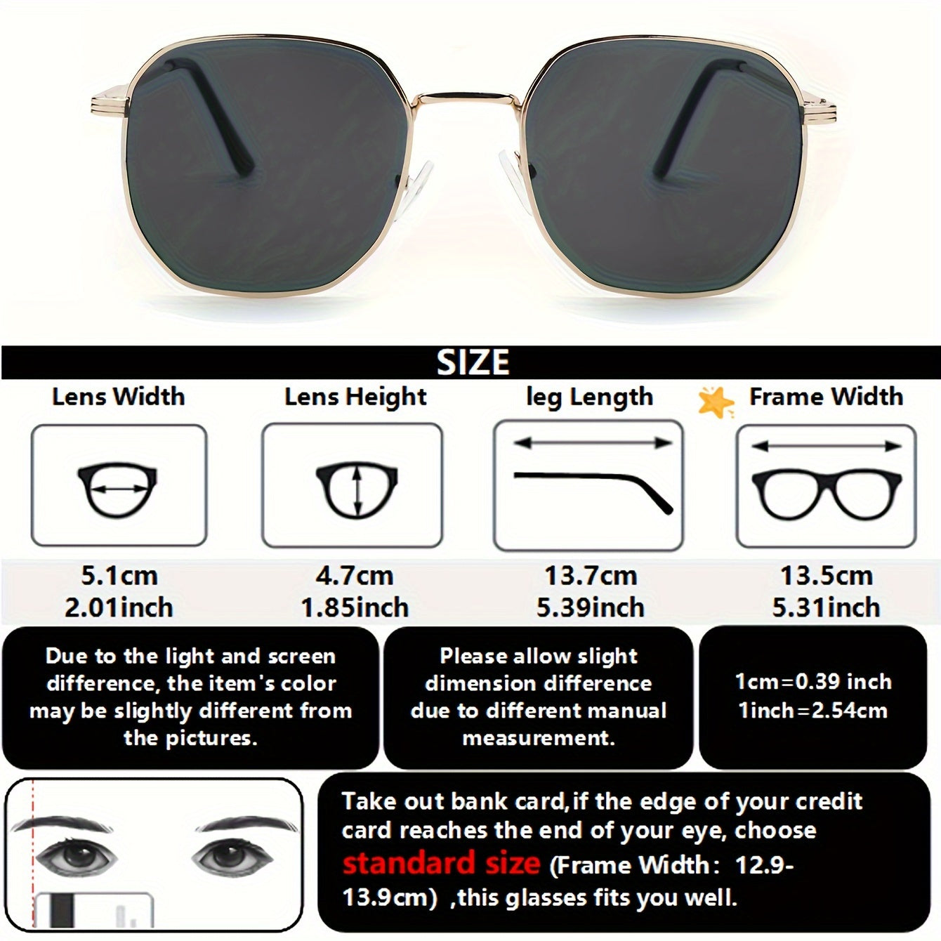 Oval Metal Frame Anti-Reflective Glasses Set of 2 for Women Casual Outdoor Sports