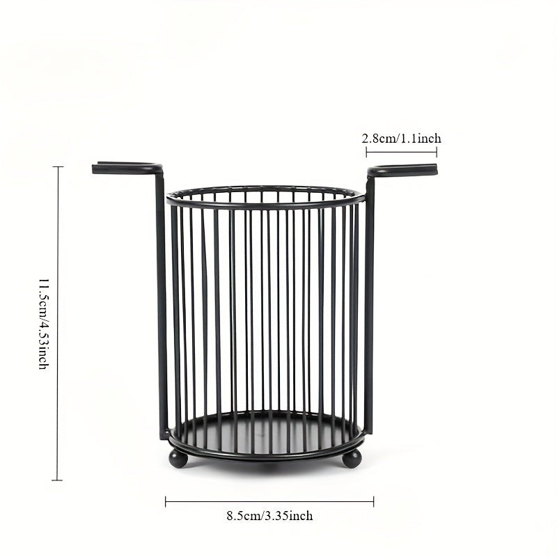 Metall hammom tashkilotchisi, qirqishli tish cho'tkasi, ruchka saqlash uchun kadi