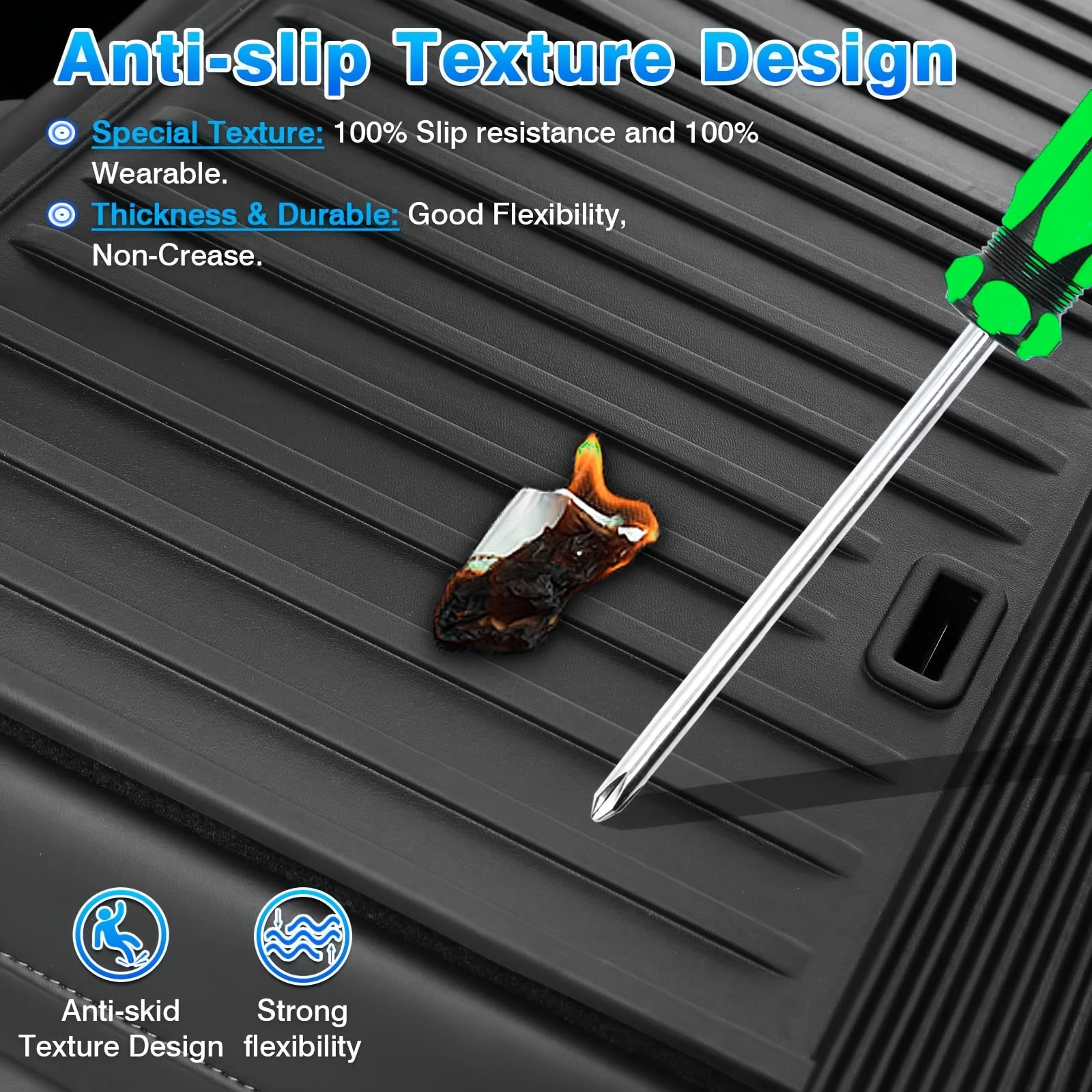 Model Y 2021-2024 uchun avtomobil bagaj matosi orqa yukxalta himoyachisi, sirpanmaydigan