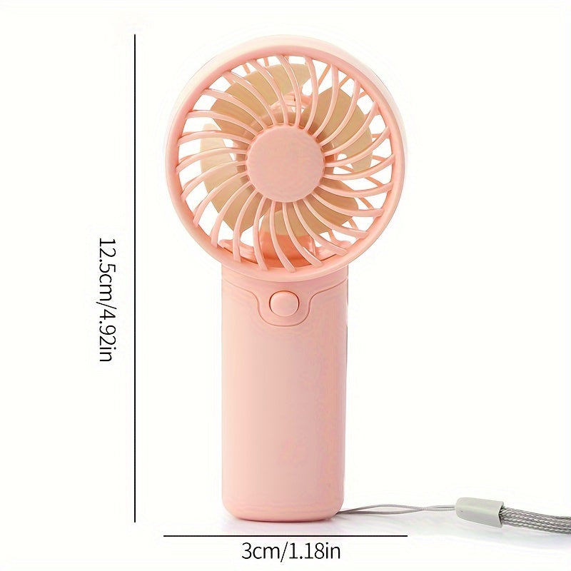 Portable Handheld Fan Battery-Operated Lightweight for Office Travel Outdoor