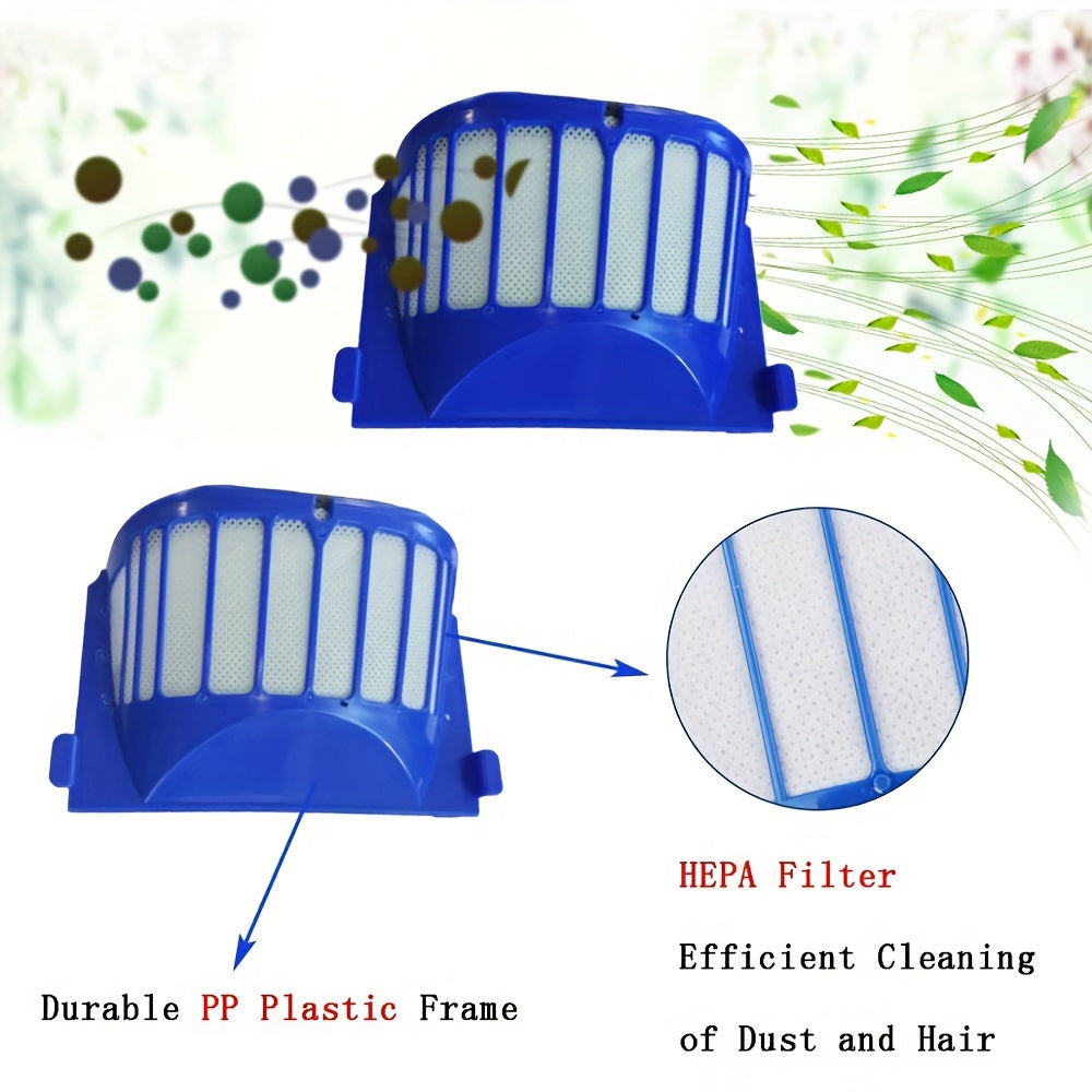 Replacement Kit for Robot Vacuum Cleaner Brushes and Filters 8 Pieces