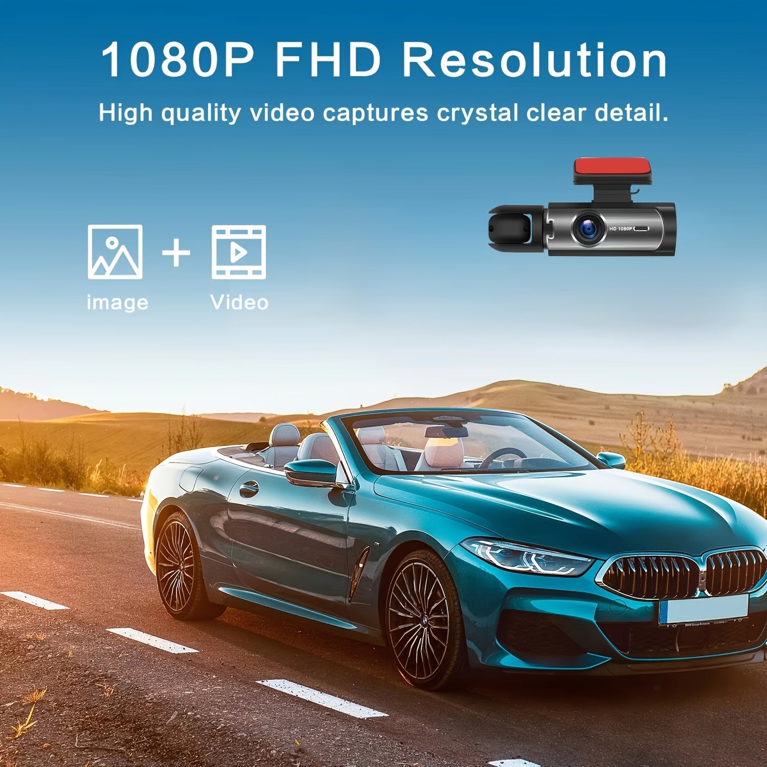 Car DVR Night Vision 1080P with F2.0 Lens Aluminum Casing 64GB Memory