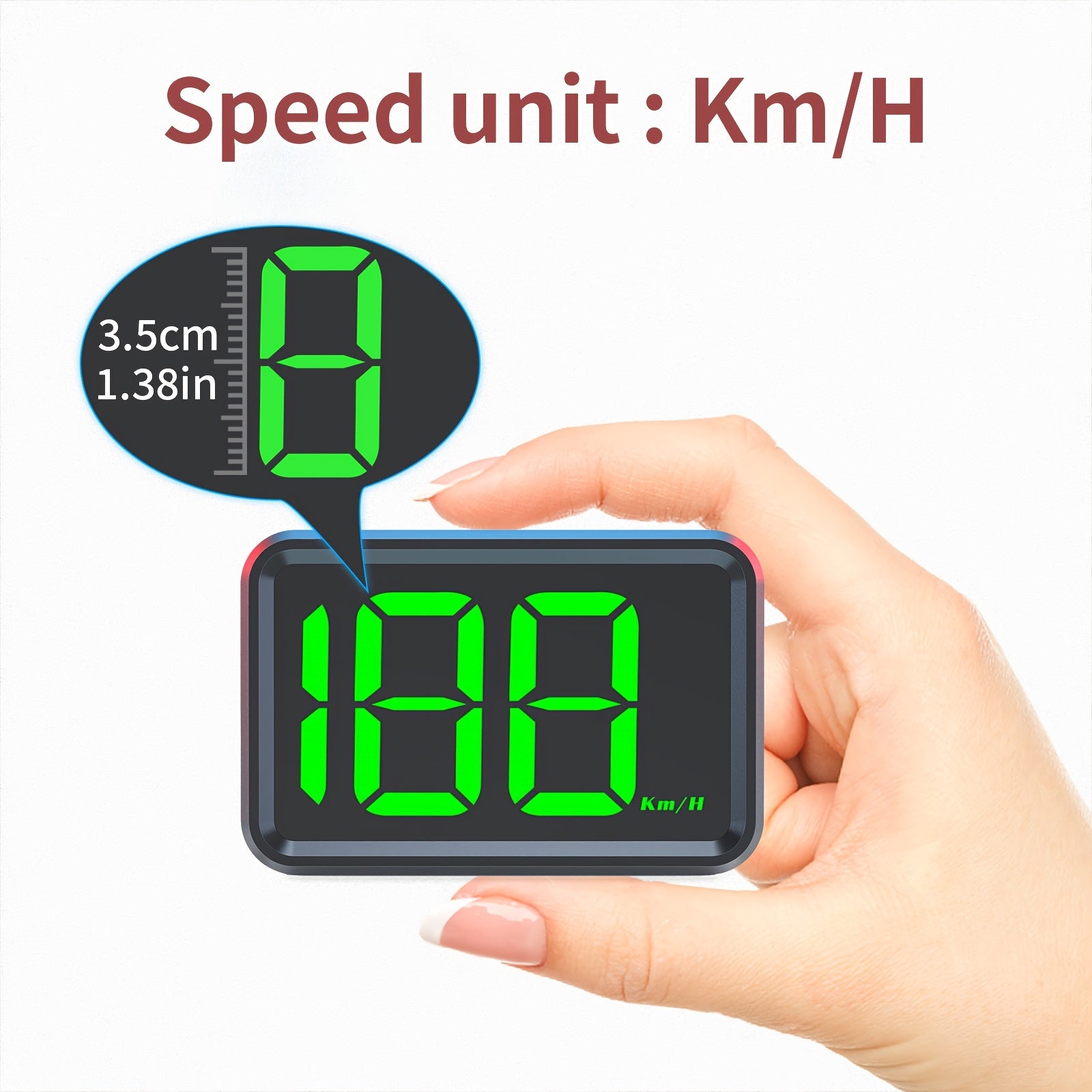 Car HUD Head-Up Display Dual Unit USB Powered Dashboard Enhancement