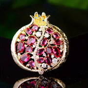 Fresh Pomegranate Brooch Jewelry for Women and Girls