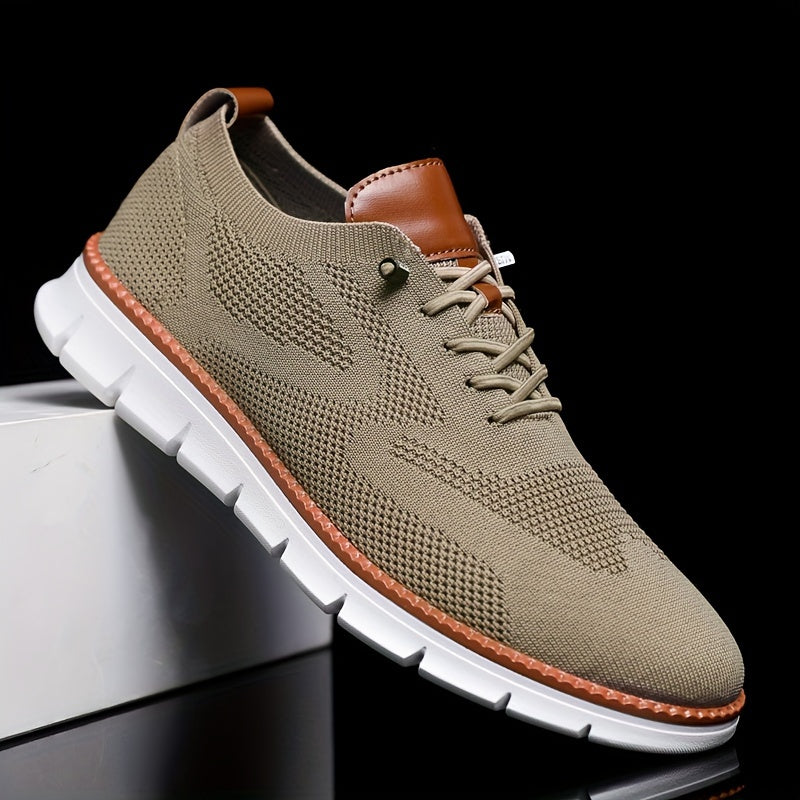 Men's Woven Low Top Shoes Breathable Wear-Resistant Casual Sports All-Season