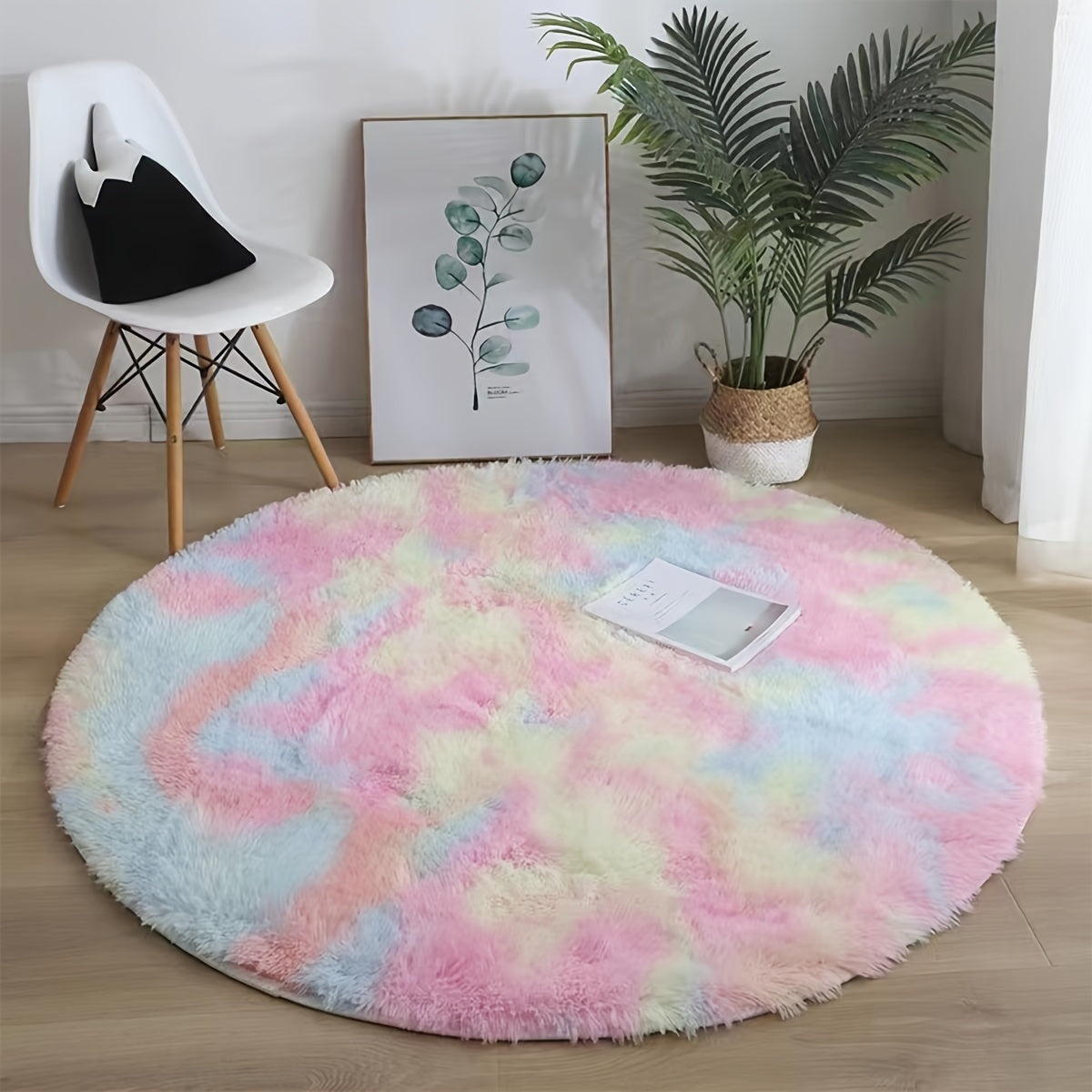 Large Plush Shaggy Area Rug Waterproof Non-Slip Soft Polyester for Living Room Bedroom