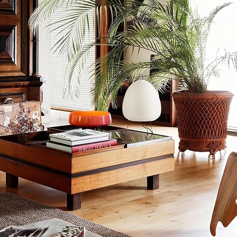 Zarif LED yapon lanternasi stol lampasi, iliq sariq yorug'lik bilan, turli xonalar va muhitlar uchun ideal, USB quvvatlanadi va tugma nazorati bilan, yotoqxona bezatish uchun mukammal.