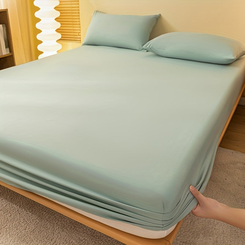 Dark Green Fitted Sheet Soft and Comfortable Bedding Deep Pocket for Bedroom or Guest Room