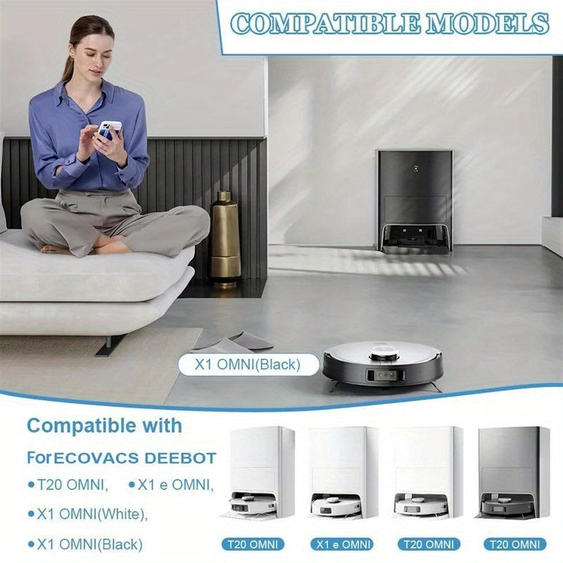 Ecovacs Deebot changyutgich aksessuarlari T20 pro/T10 OMNI/TURBO changyutgich sumkasi muhrini mos keladi.