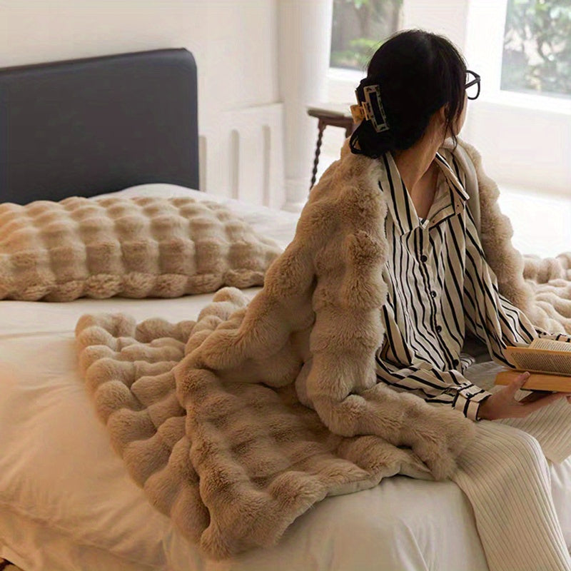 Plush Blanket Soft Cozy Travel Sofa Bed Home Decor Gift