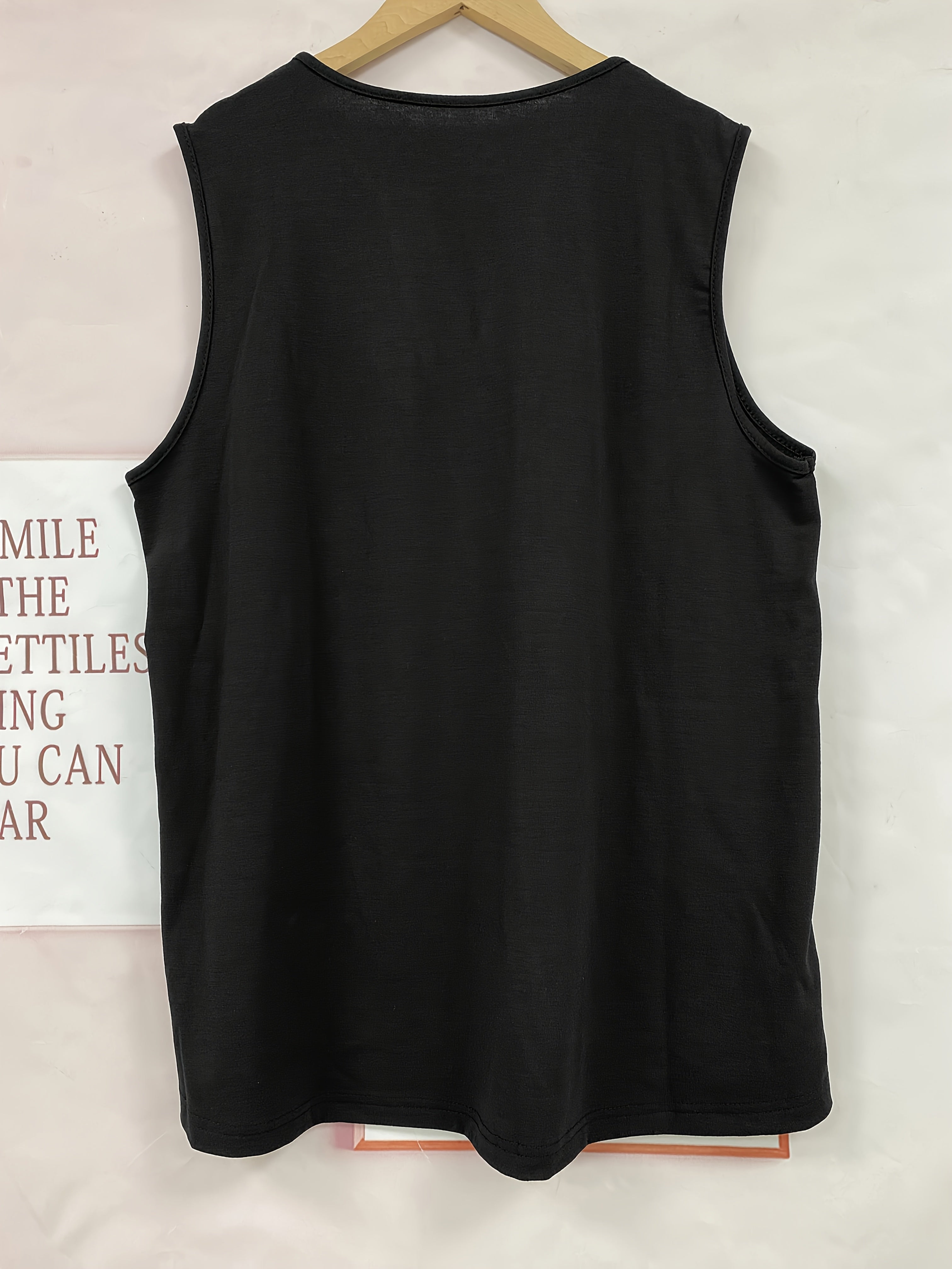 Набор из 2 топов без рукавов для женщин plus size, летние, с пуговицами спереди