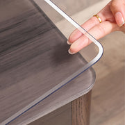 Transparent PVC Tablecloth Protector 1.5mm Thick Scratch-Resistant Easy to Clean