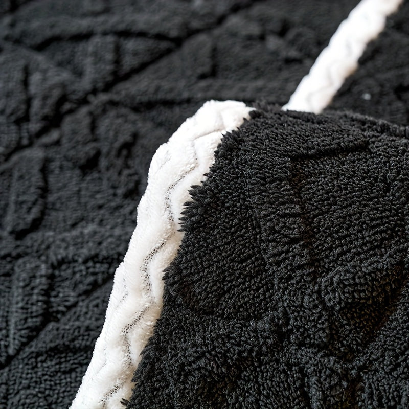 Пушистый чехол для дивана, подходящий для 1-4 человек, устойчивый к пятнам и моющийся в машине