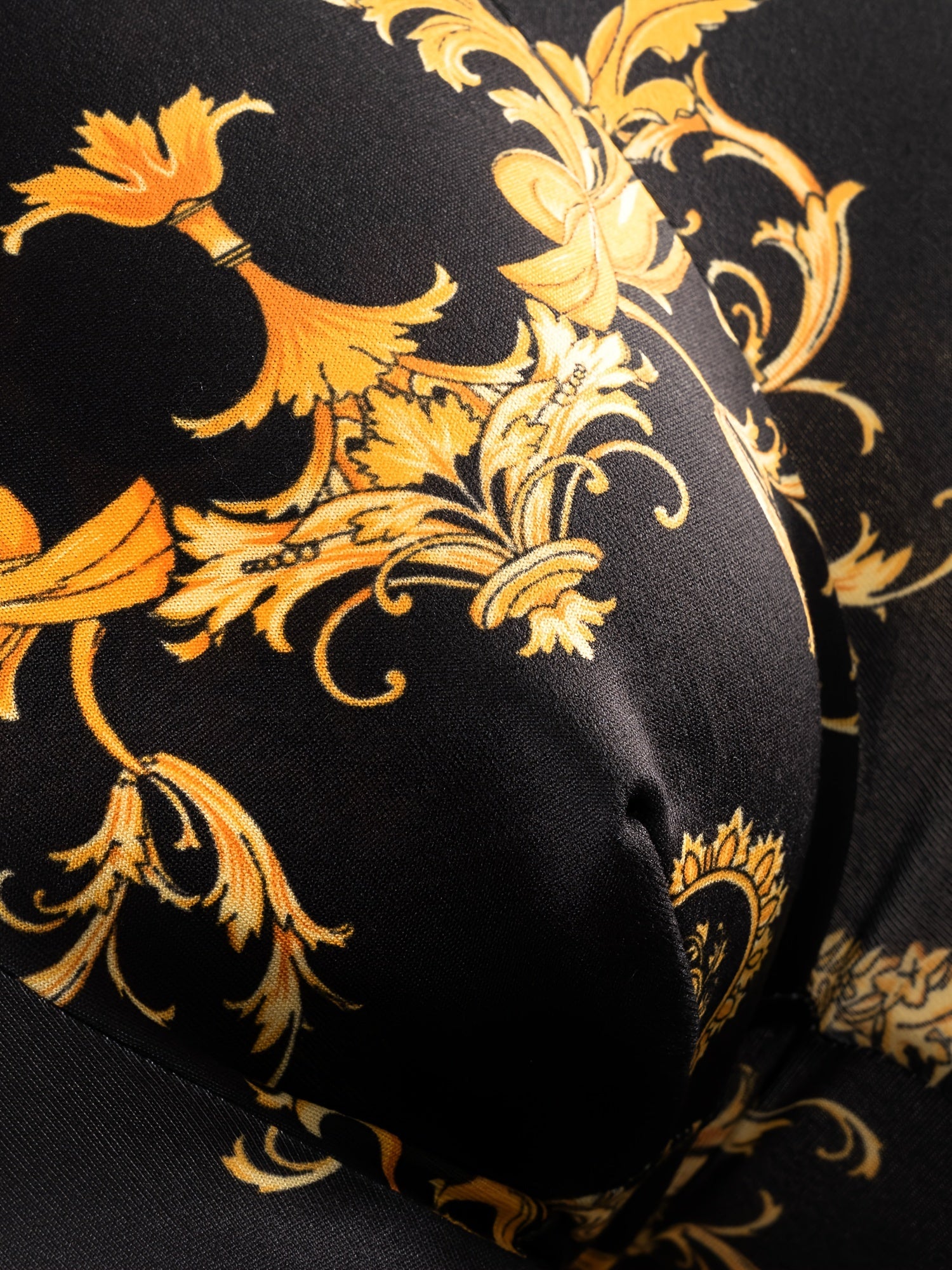 Men's Boxer Briefs 5 Pack Geometric Pattern Breathable Polyester Stretch Black Gold