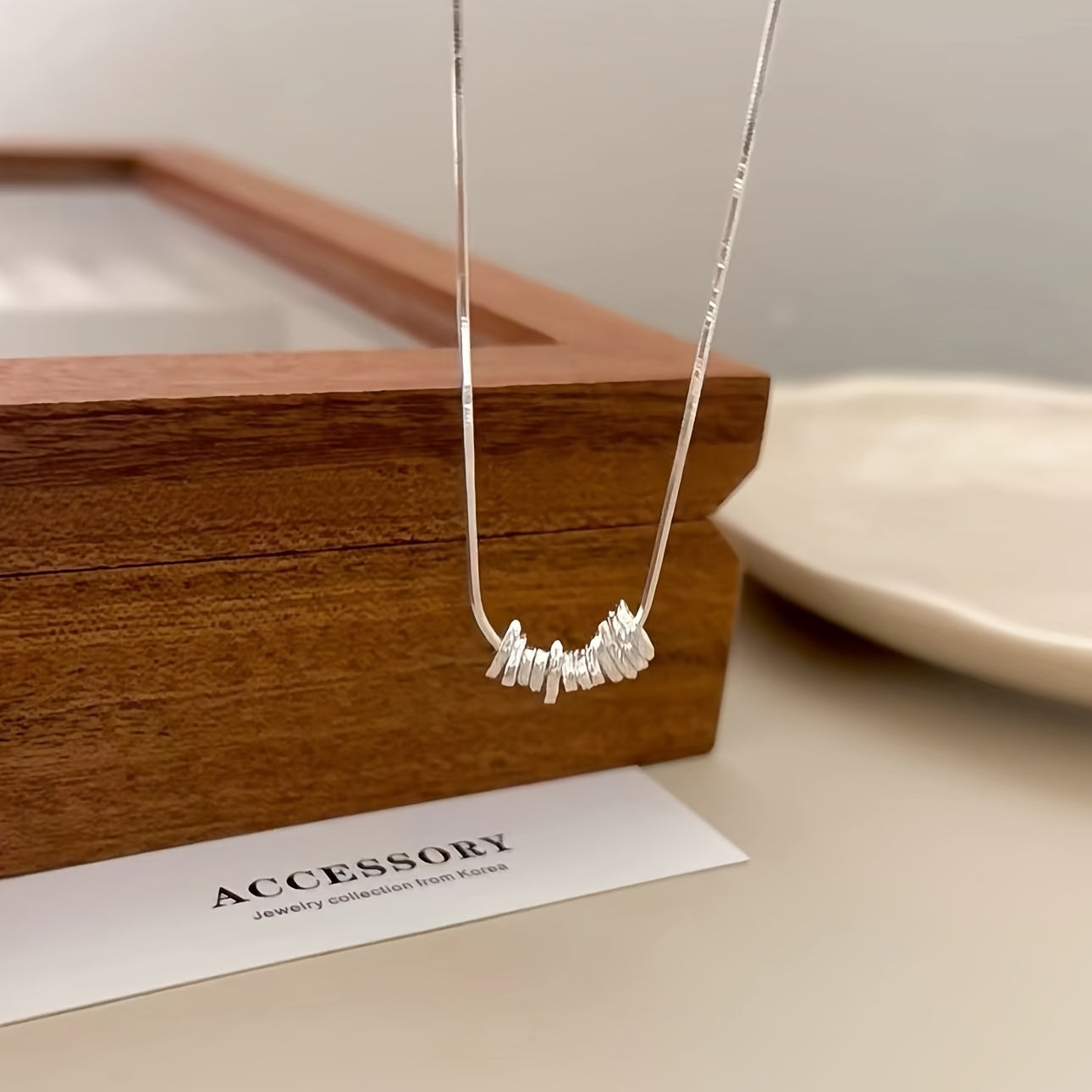 Удивительное ожерелье из стерлингового серебра для женщин - идеальный подарок на каждый день, безопасно для людей с аллергией, универсально для любого случая, легкое 3.7г/0.130oz