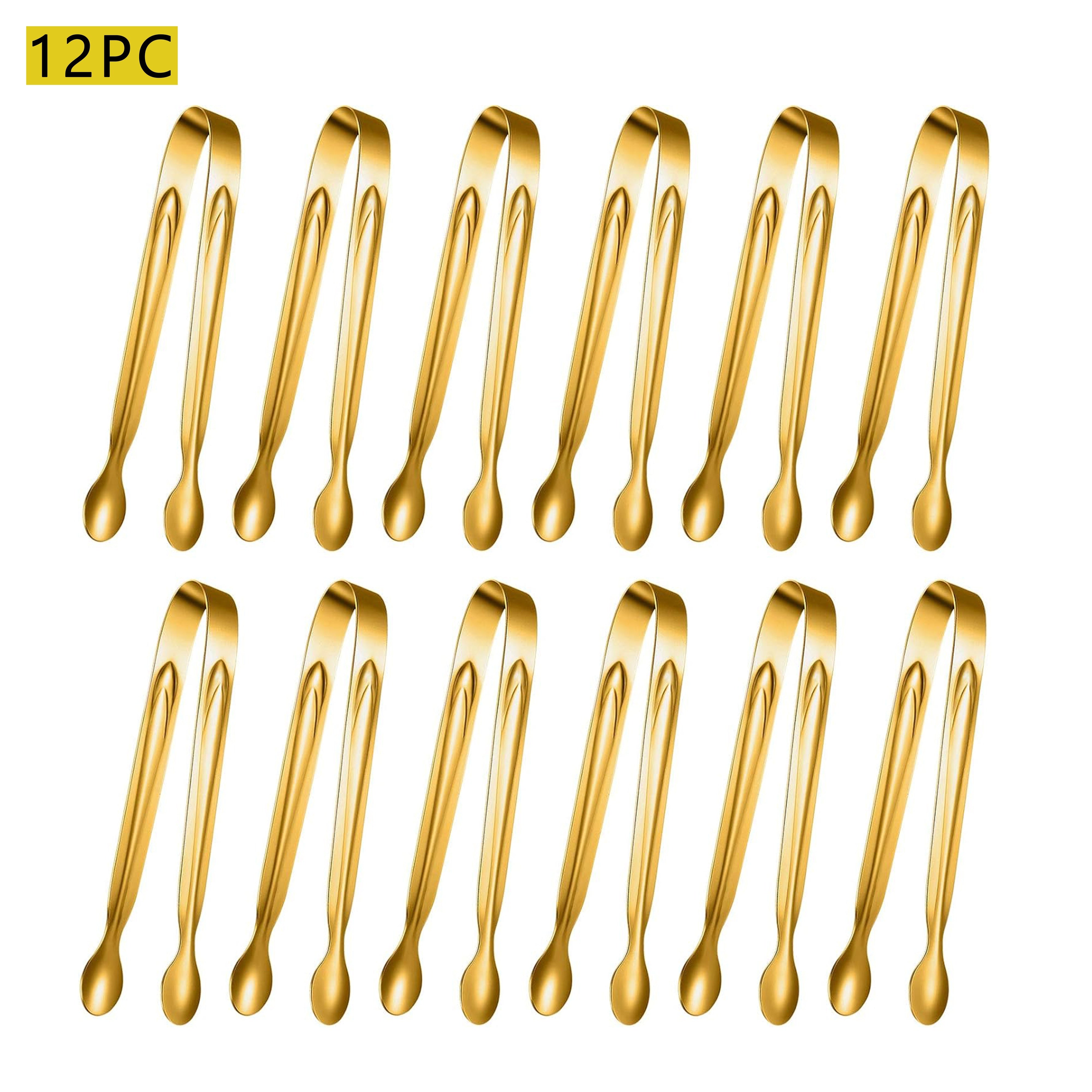 Stainless Steel Mini Tongs for Serving and Catering 10/12 Inch