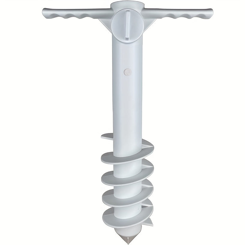 Heavy Duty Beach Umbrella Anchor with 5 Spiral Screws for Strong Winds