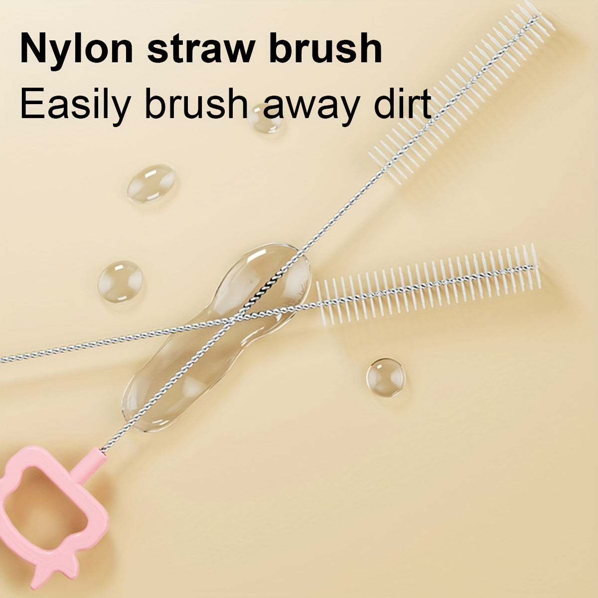 Juego de 8 cepillos para biberones con soporte para drenaje, chupete y cepillo para pajillas para limpieza del hogar