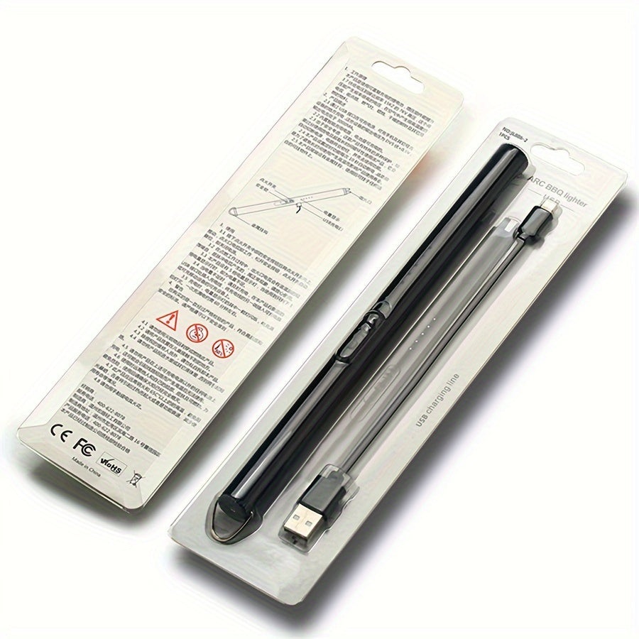 Qayta to'ldiriladigan elektr arc yondirg'ich, shamolsiz gaz pechka, sham, BBQ, sayohat, ochiq havoda foydalanish uchun