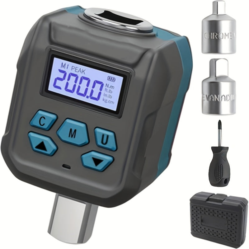 Adaptador de par digital de 1/2 pulgada con adaptadores de enchufe de 1/4 y 3/8 pulgada