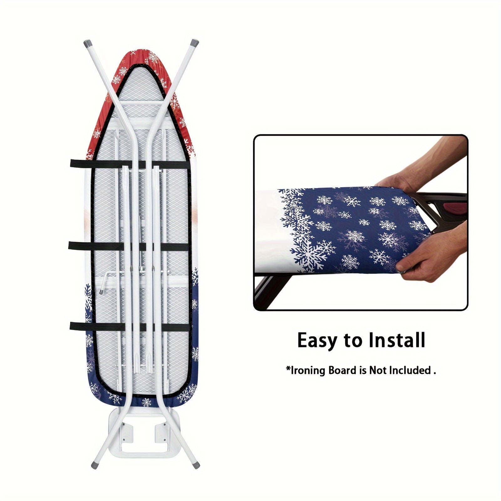 Christmas Snowman Ironing Board Cover Dustproof Stain-Resistant Standard Size