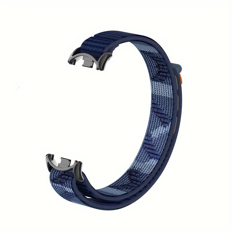 Nylon Loop Strap for Smartwatch Compatible with Mi Band 8 9 9 NFC Polyamide Water-Resistant Not Water Resistant