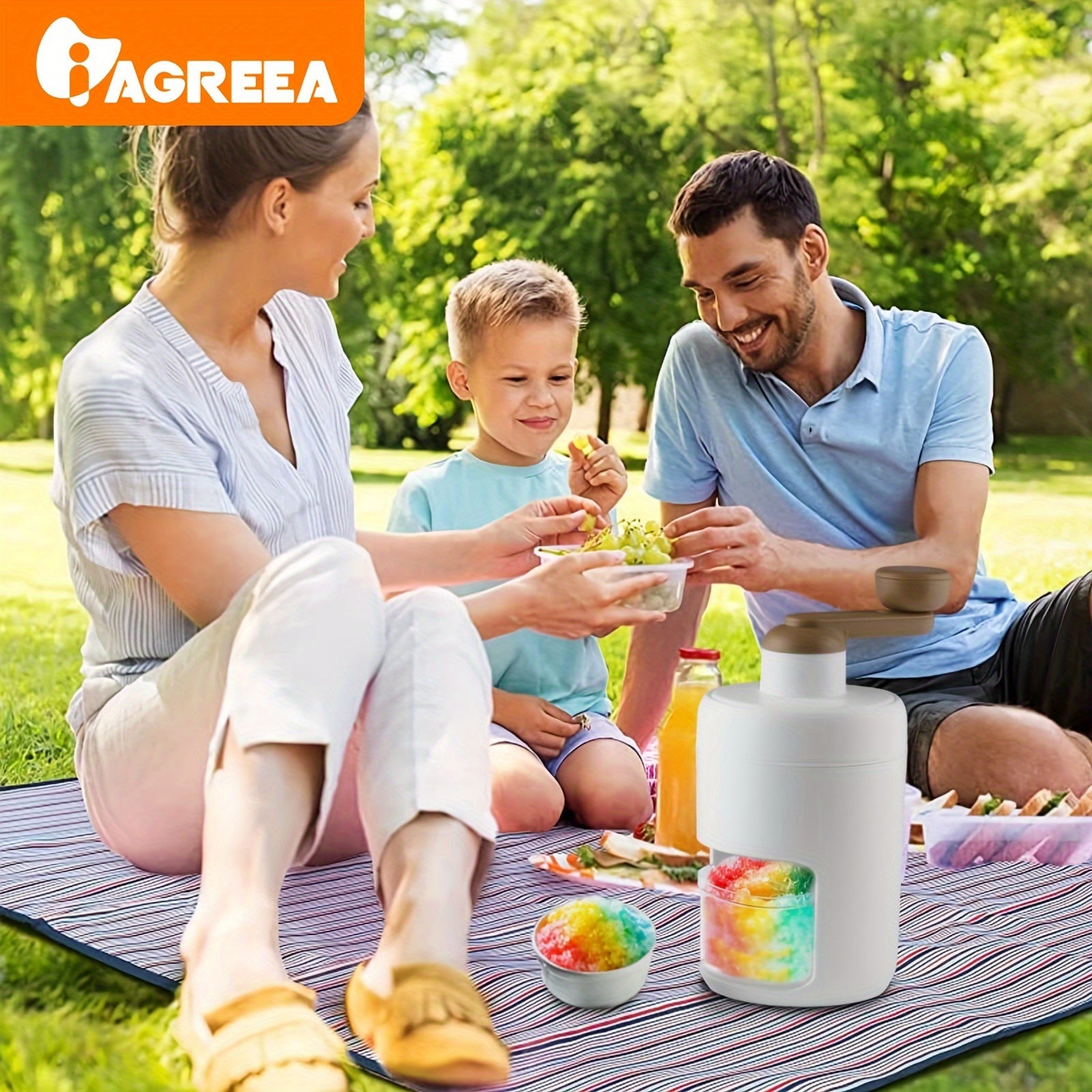 Qo‘l bilan ishlovchi muz maydalagich, zanglamaydigan po‘lat burchaklar, qor konuslari va slushlar uchun