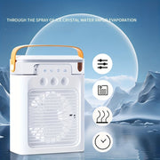 Portable Desktop Silent Fan with Adjustable Speed and 400ml Water Tank