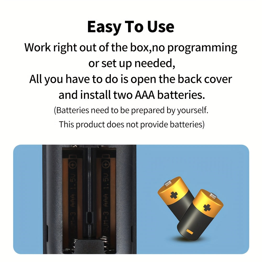 Black Infrared TV Remote Control for TCL Hisense Onn 14cm with Shortcut Buttons