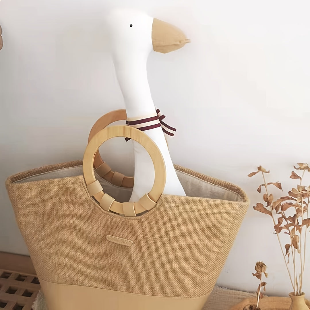 Cute Cartoon Big Goose Plush Doll for Kids Nursery Room Decor