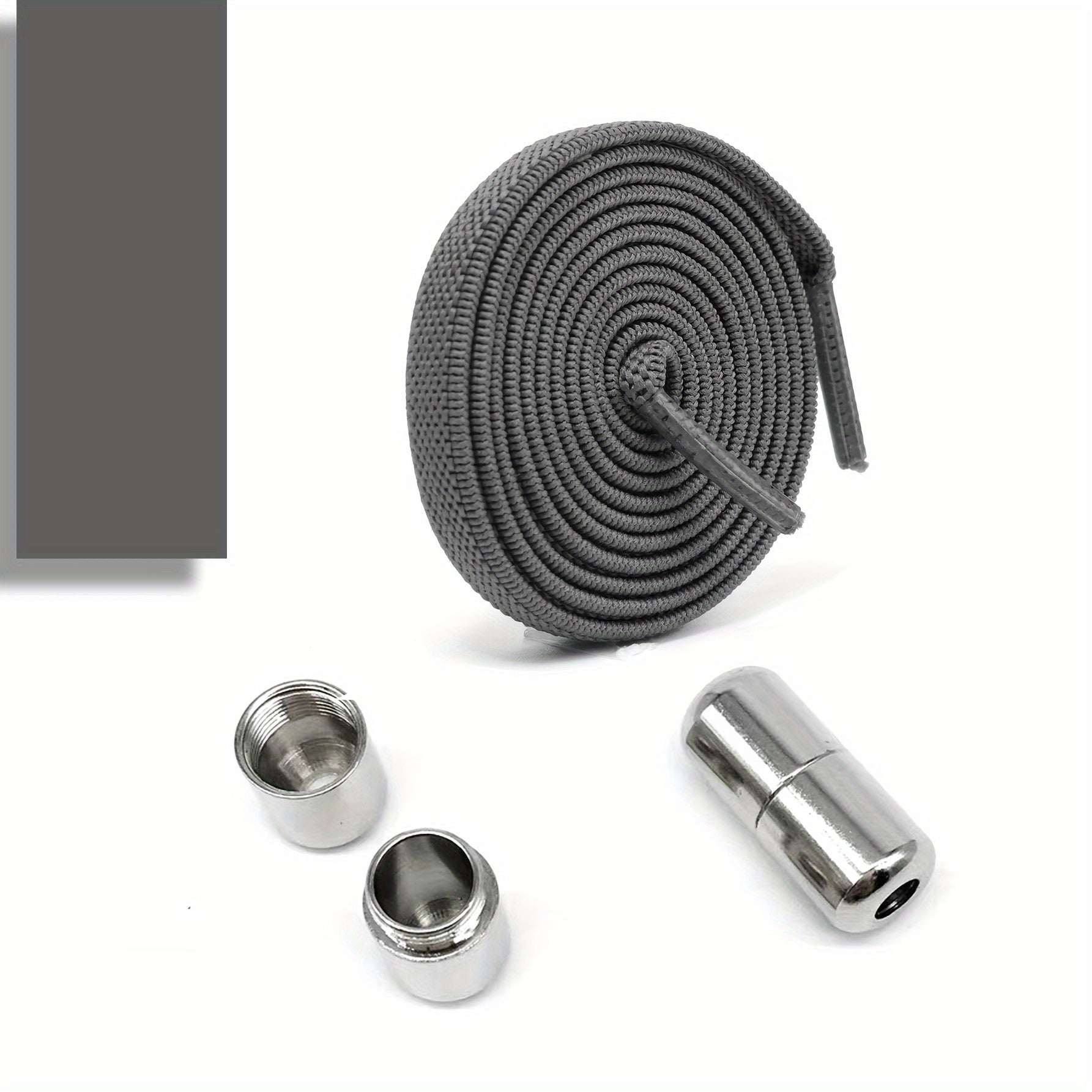 Elastic No-Tie Shoe Laces for Adults with Golden Capsule Buttons