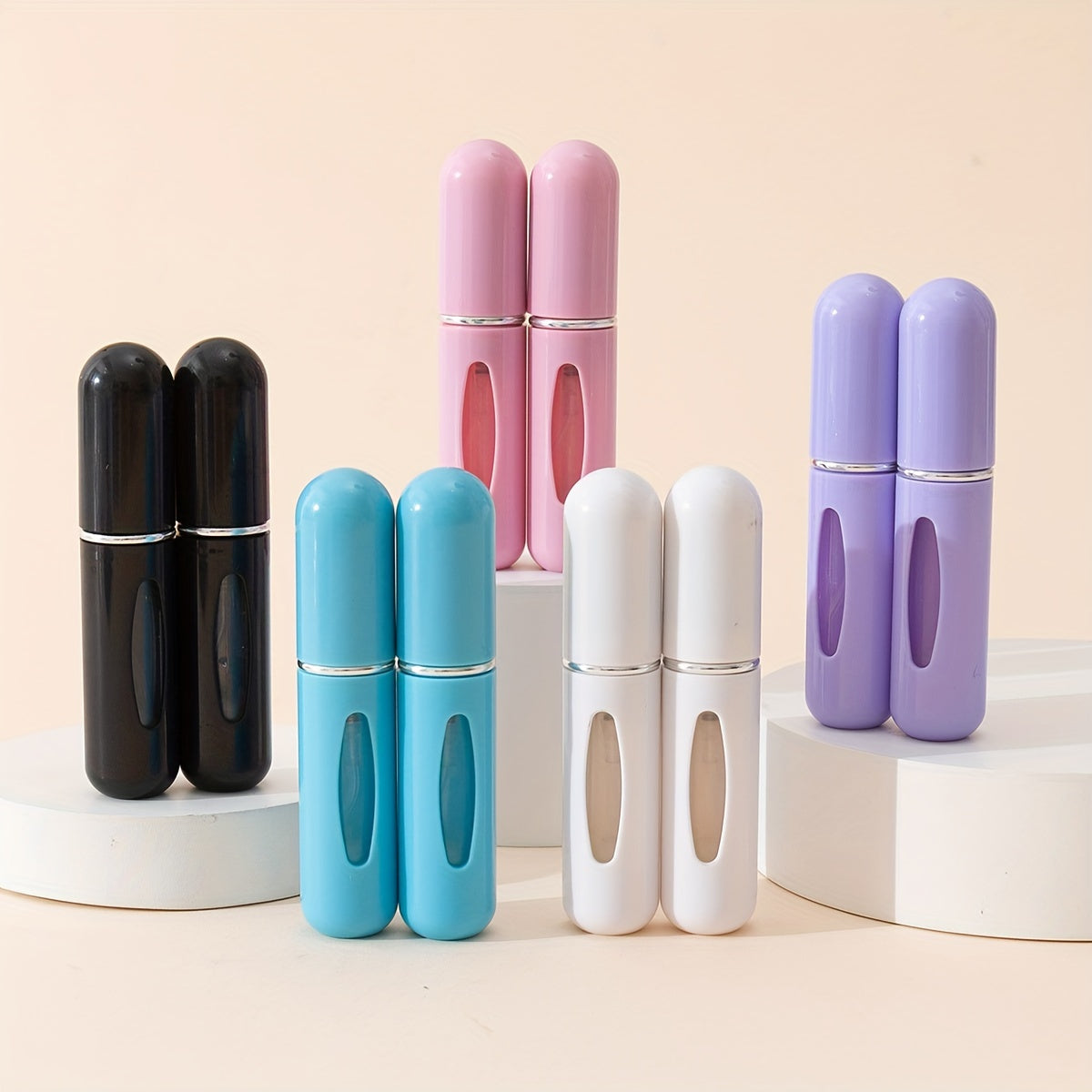 10 Pack 5ml Portable Perfume Atomizers Refillable Spray Bottles for Travel Oil Cologne