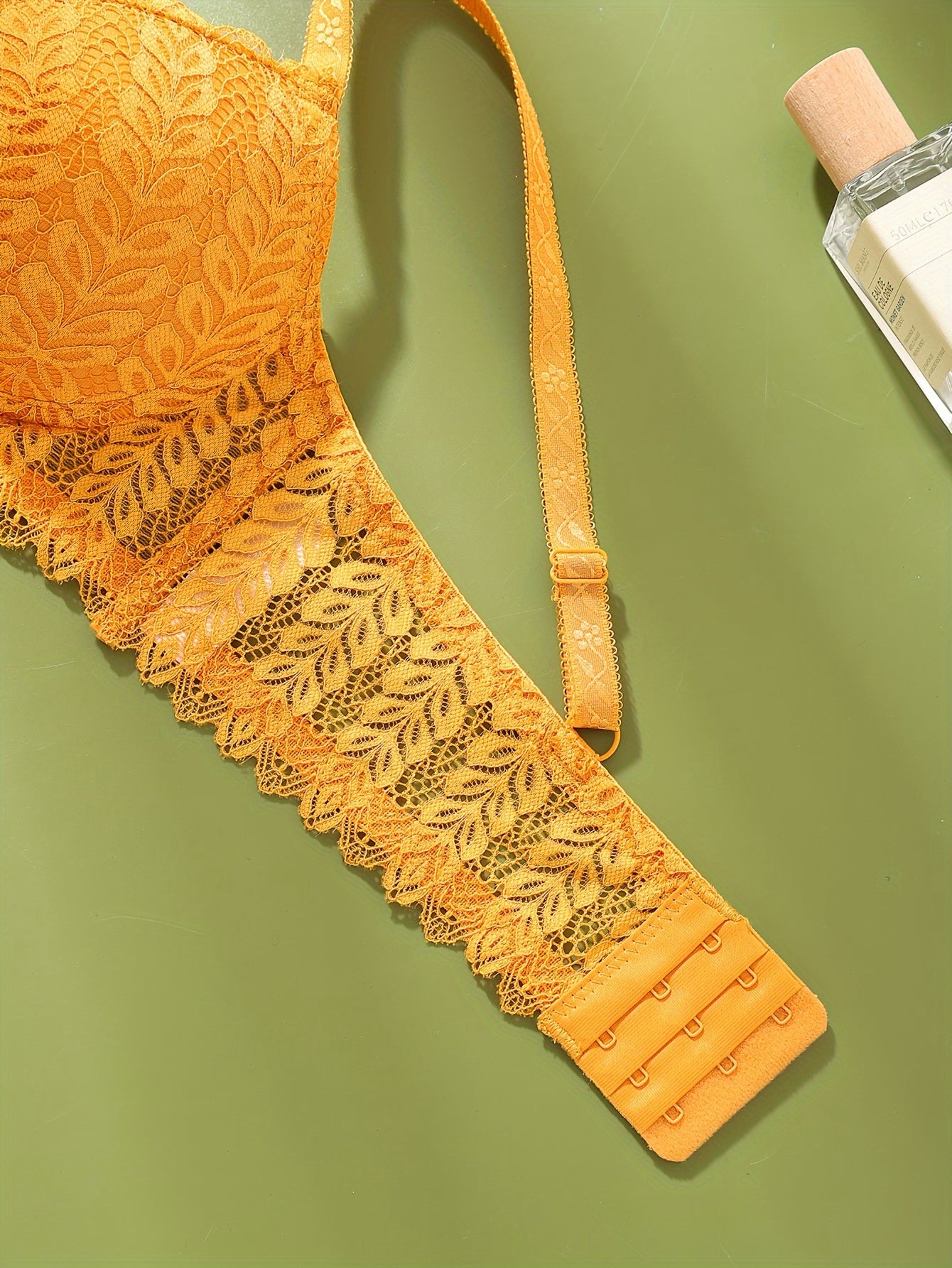 Women's Lace Bralette and Thong Set Polyamide Elastane Breathable Comfortable Medium Support