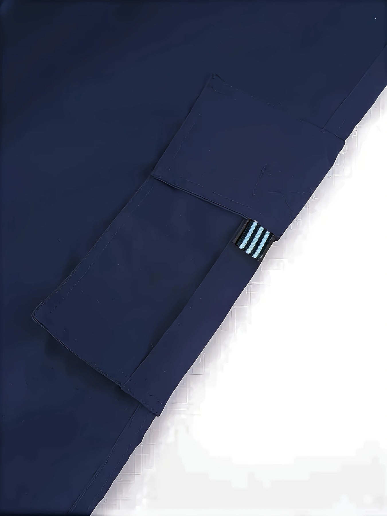 Plus Size Men Cargo Pants Loose Fit Solid Polyester Casual Spring Fall