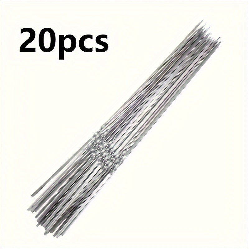 Reusable Stainless Steel BBQ Skewers for Grilling and Outdoor Cooking