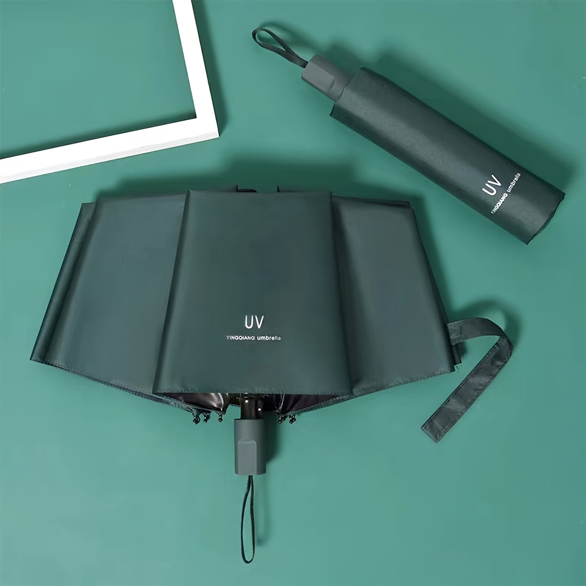 Large Foldable Manual Umbrella for Sun and Rain Protection Men Women Casual Minimalist