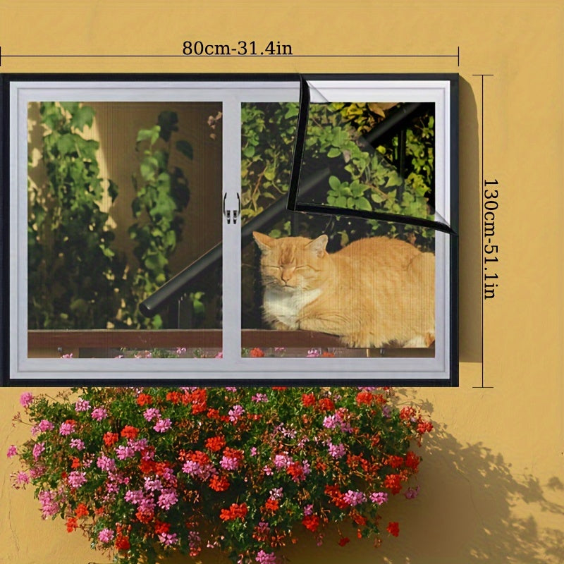 Self-Adhesive Mosquito Window Screen with Invisible Mesh for Home Installation