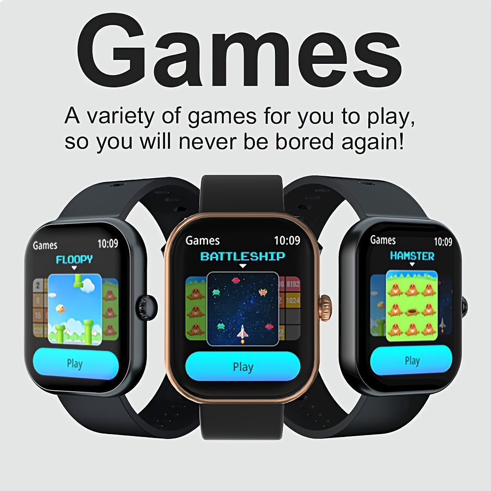 Reloj inteligente con asistente de voz, ejercitador de respiración, control de brillo, múltiples modos deportivos, pantalla de clima y linterna