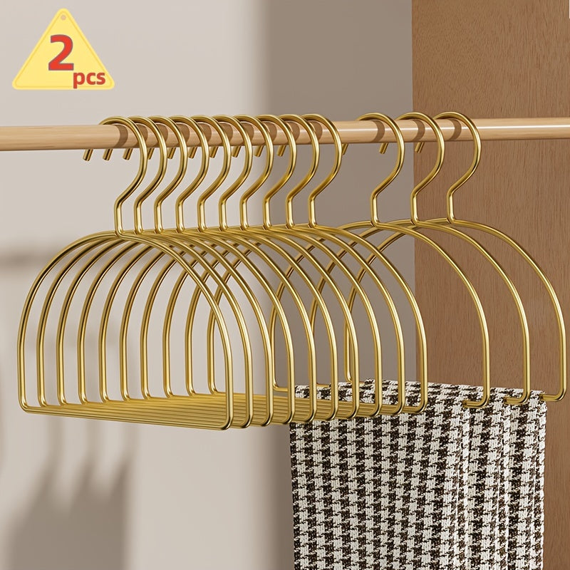 Golden Metal Scarf Hangers Set of 2 4 or 6 Iron Closet Organizer for Neckties and Scarves