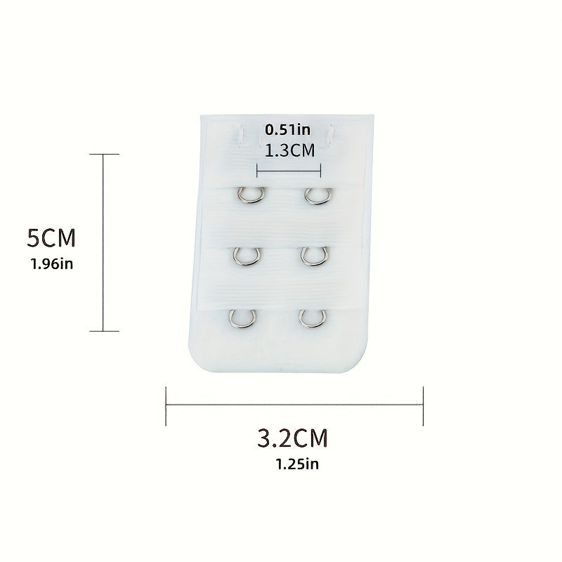 10-Pack Adjustable Bra Extenders with 2 Hooks Seamless Fit Durable Support