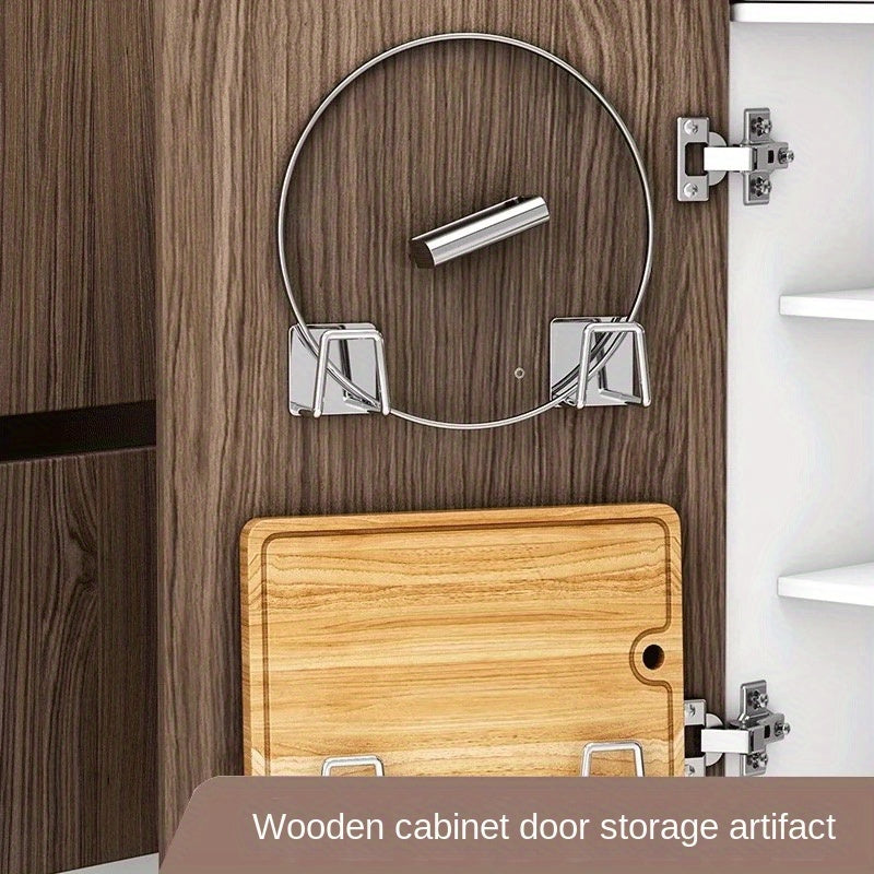 Stainless Steel Sponge Holder Set Wall Mount No-Drill Kitchen Bathroom Storage