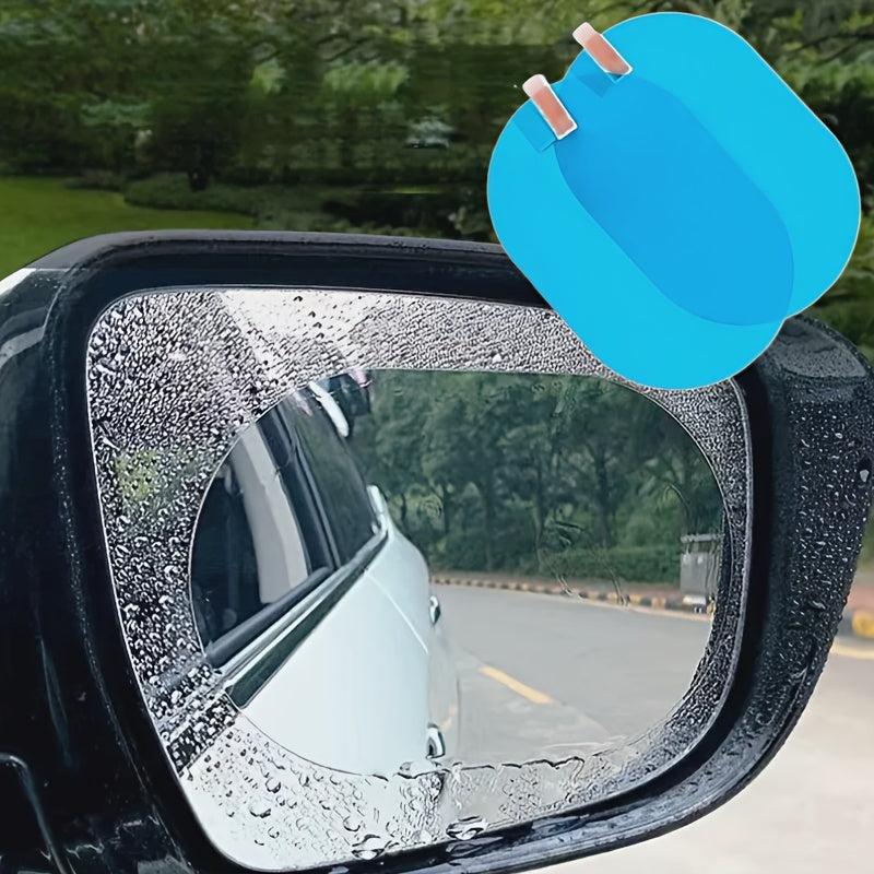 2-Pack Car Rearview Mirror Rain Film Protector Anti-Fog Clear Auto Accessories