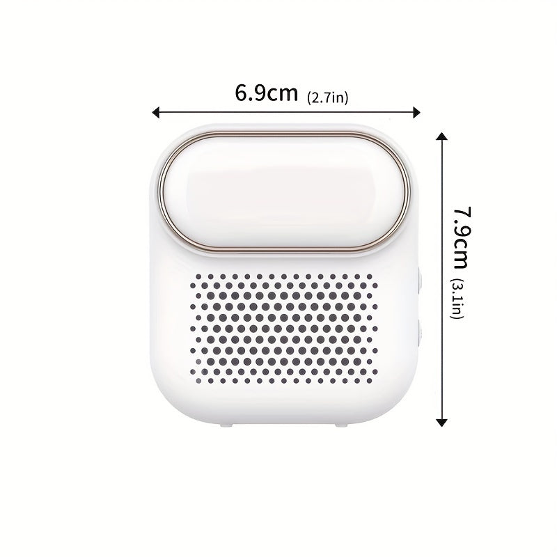 USB bilan quvvatlanadigan, 3 tezlikda ishlaydigan qayta to'ldiriladigan muzlatgich havo tozalagichi va deodorant. Oq va oltin ranglarda LCD displey bilan kompakt dizayn, oshxona uchun ideal.