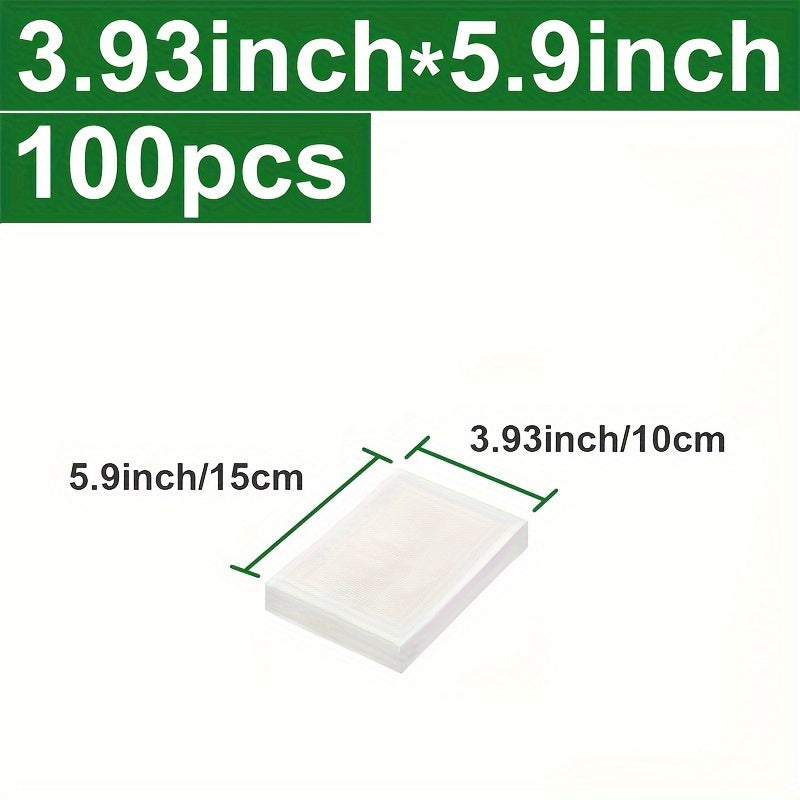BPA-Free Vacuum Sealer Bags for Food Storage 3.93-15.74 Inches Pack of 100