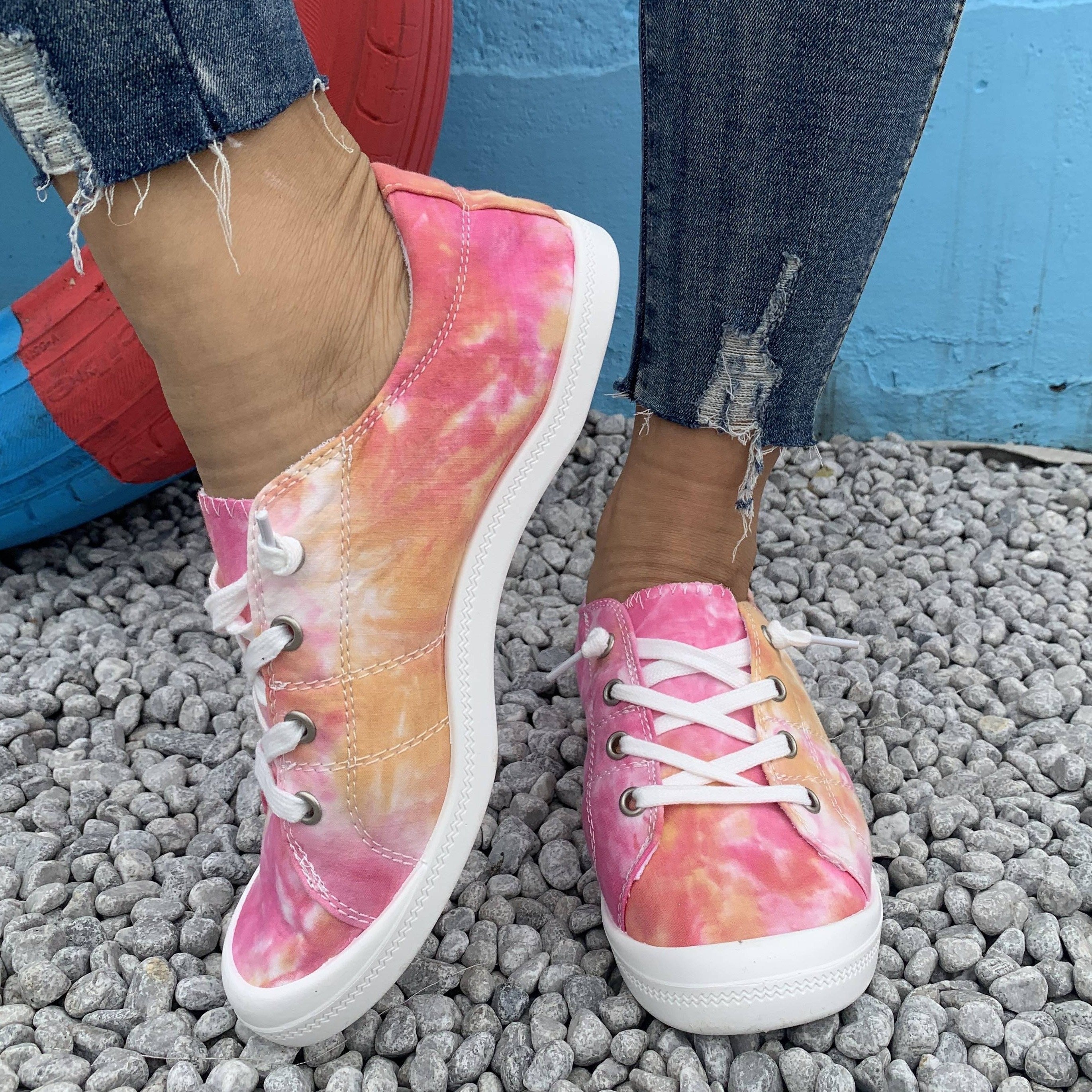 Women's Casual Flat Slides with Soft Sole and Fabric Upper