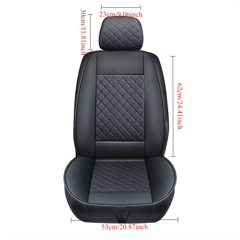 Universal Faux Leather Car Seat Covers Waterproof Breathable All-Season
