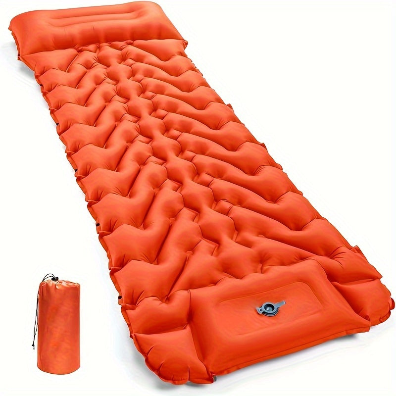 Inflatable Sleeping Pad with Pillow Pump and Repair Kit for Camping Travel Hiking