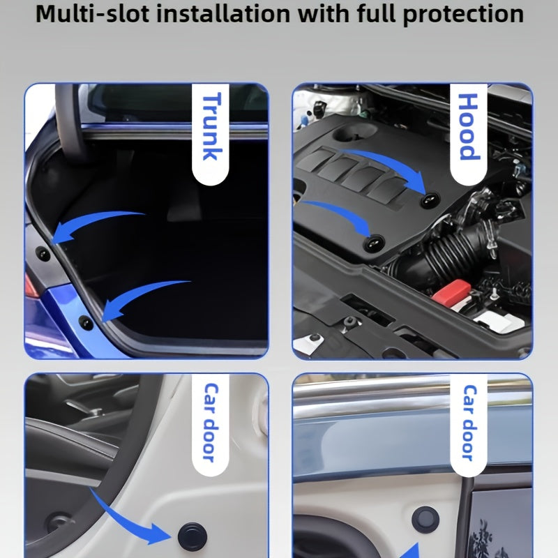 12 dona o'z-o'zidan yopishadigan silikondan eshik shokini yutuvchi qopqoq ovoqinsizlik uchun