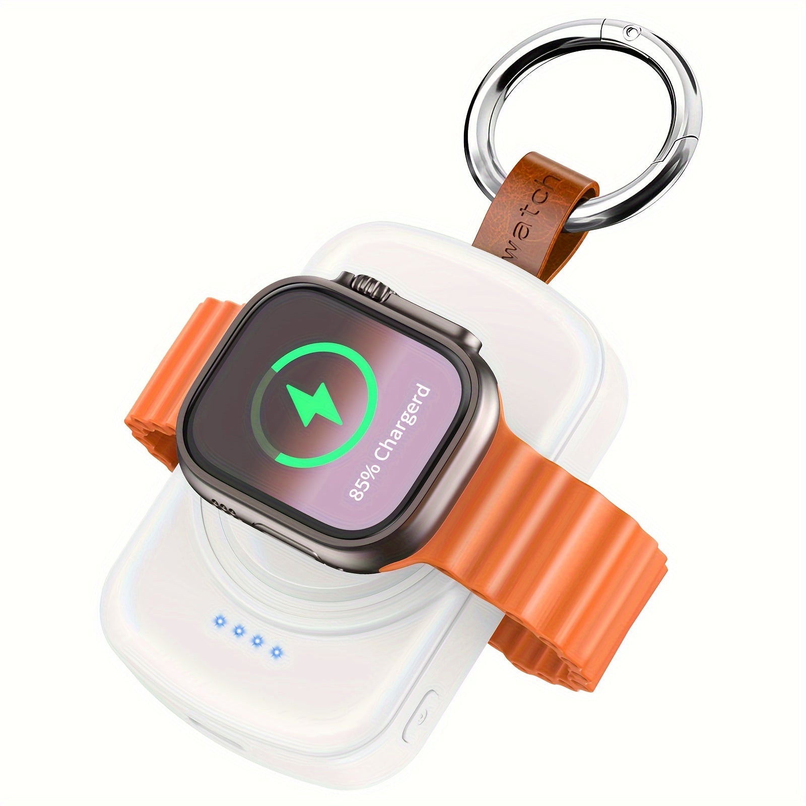 Portable Charger for Apple Watch Series 9/8/7/6/5/4/3/2/SE Magnetic Power Bank 1800mAh Fast Charging